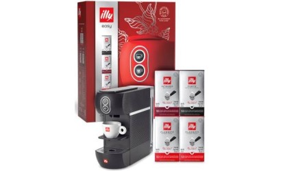 Illy Macchina da Caffe a Cialde 44mm Easy Nera + 72 Cialde