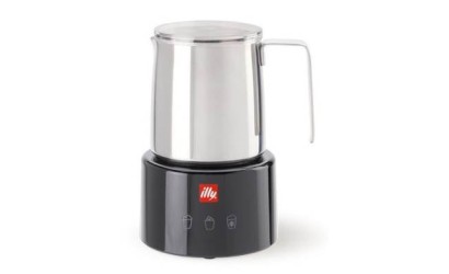 illy Cappuccinatore Montalatte Elettrico Nero Inox