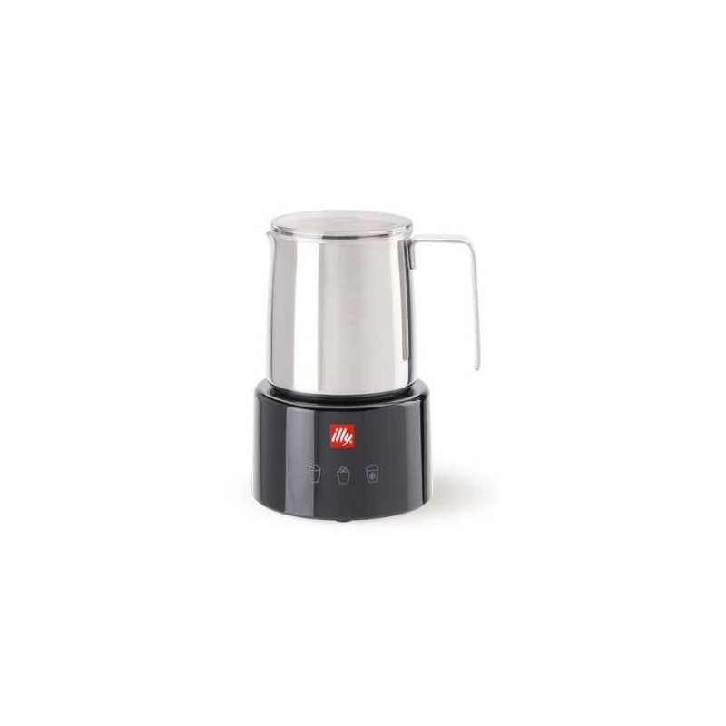 illy Cappuccinatore Montalatte Elettrico Nero Inox